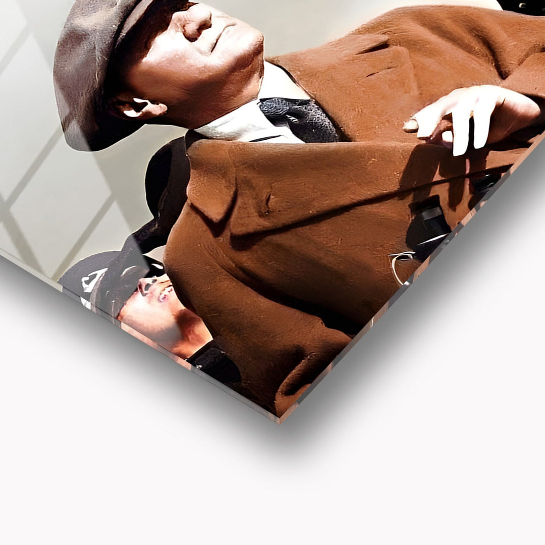 Atatürk Gözetleme Yaparken Cam Tablo - ATC046