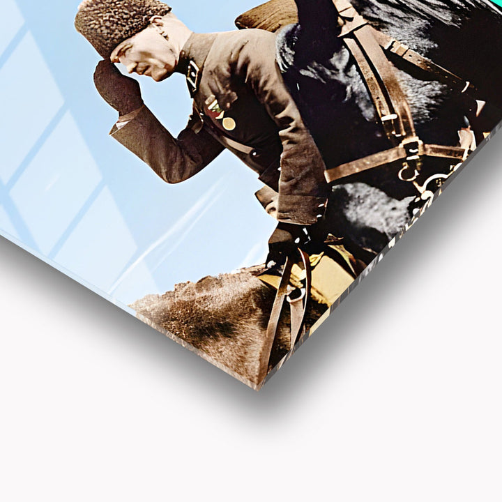 Büyük Önder Mustafa Kemal Atatürk Cam Tablo - ATC047