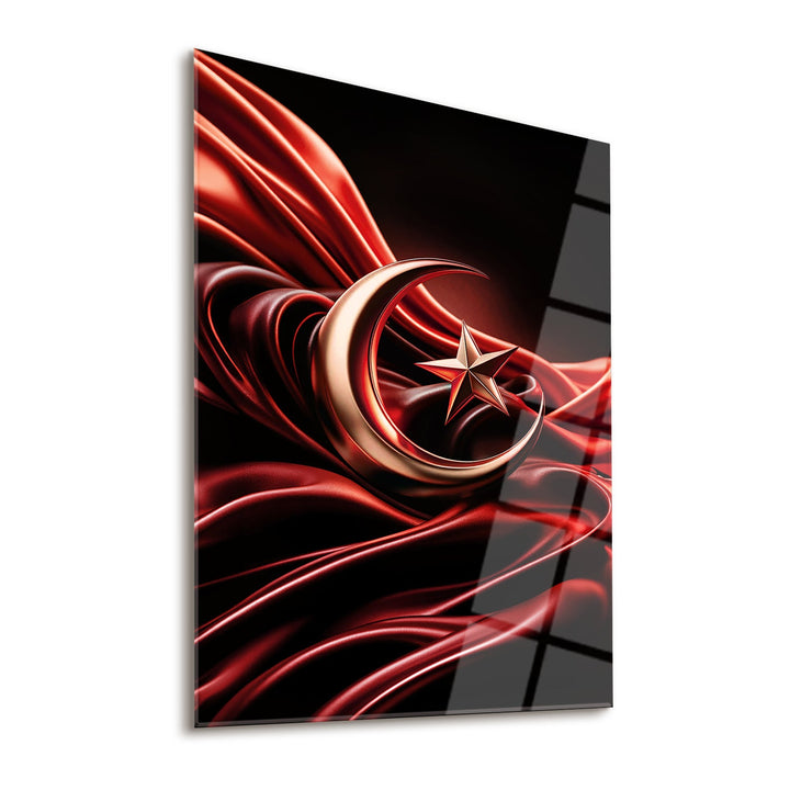 Ay Yıldızın Parıltısı Cam Tablo - ATC068