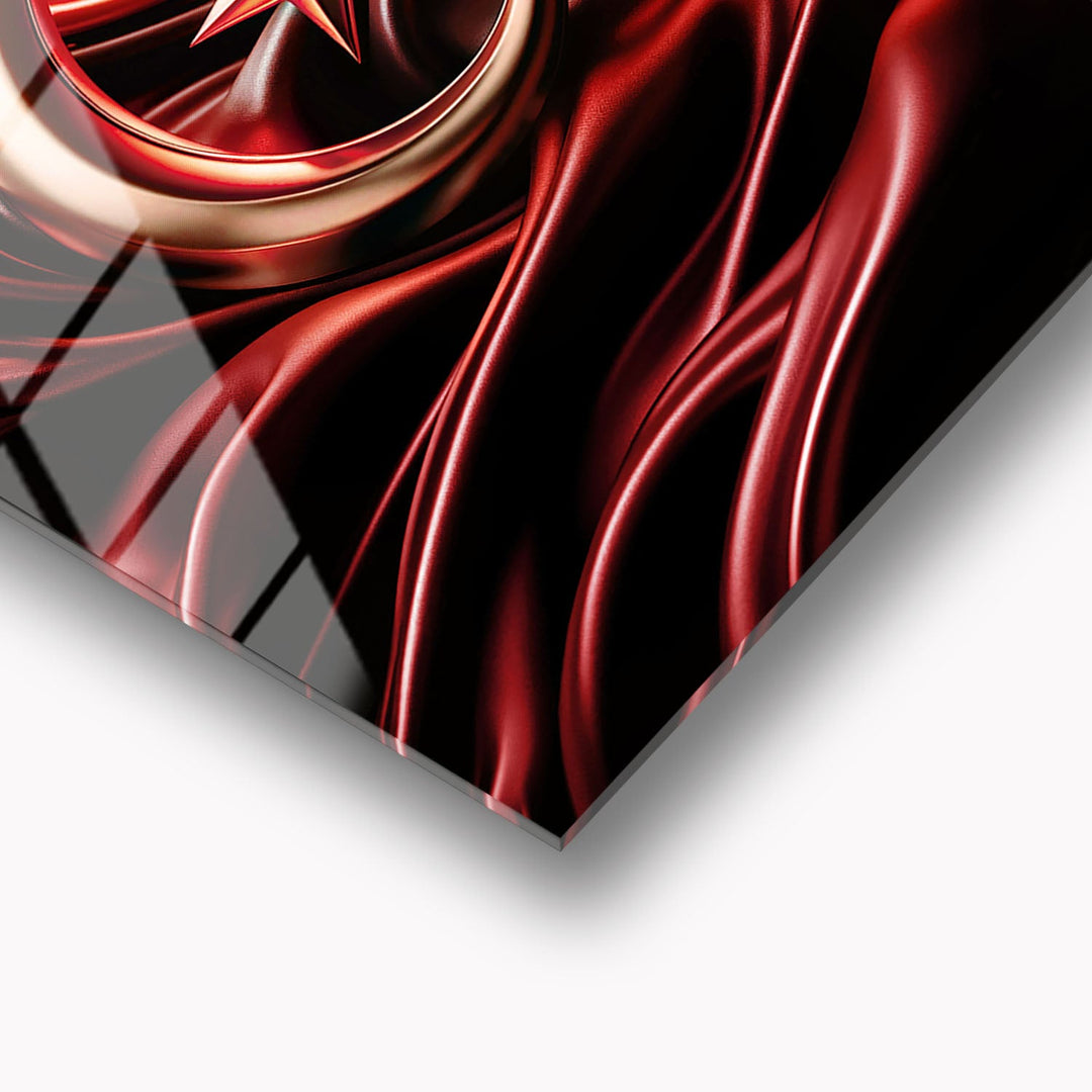 Ay Yıldızın Parıltısı Cam Tablo - ATC068