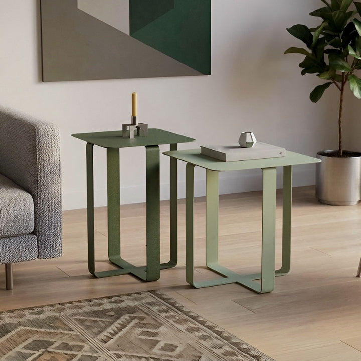 Frame Set of 2 Metal Side Table - APM012