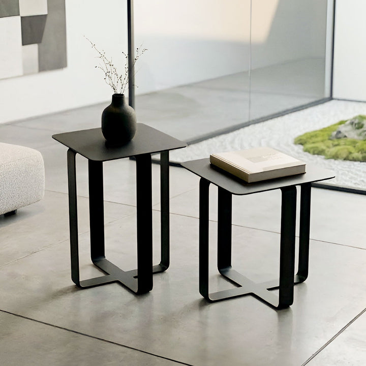 Frame Set of 2 Metal Side Table - APM012