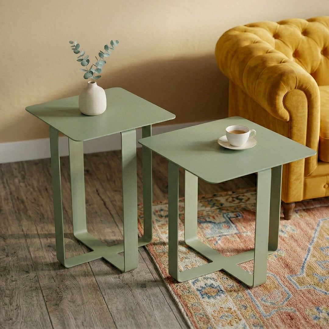 Frame Set of 2 Metal Side Table - APM012