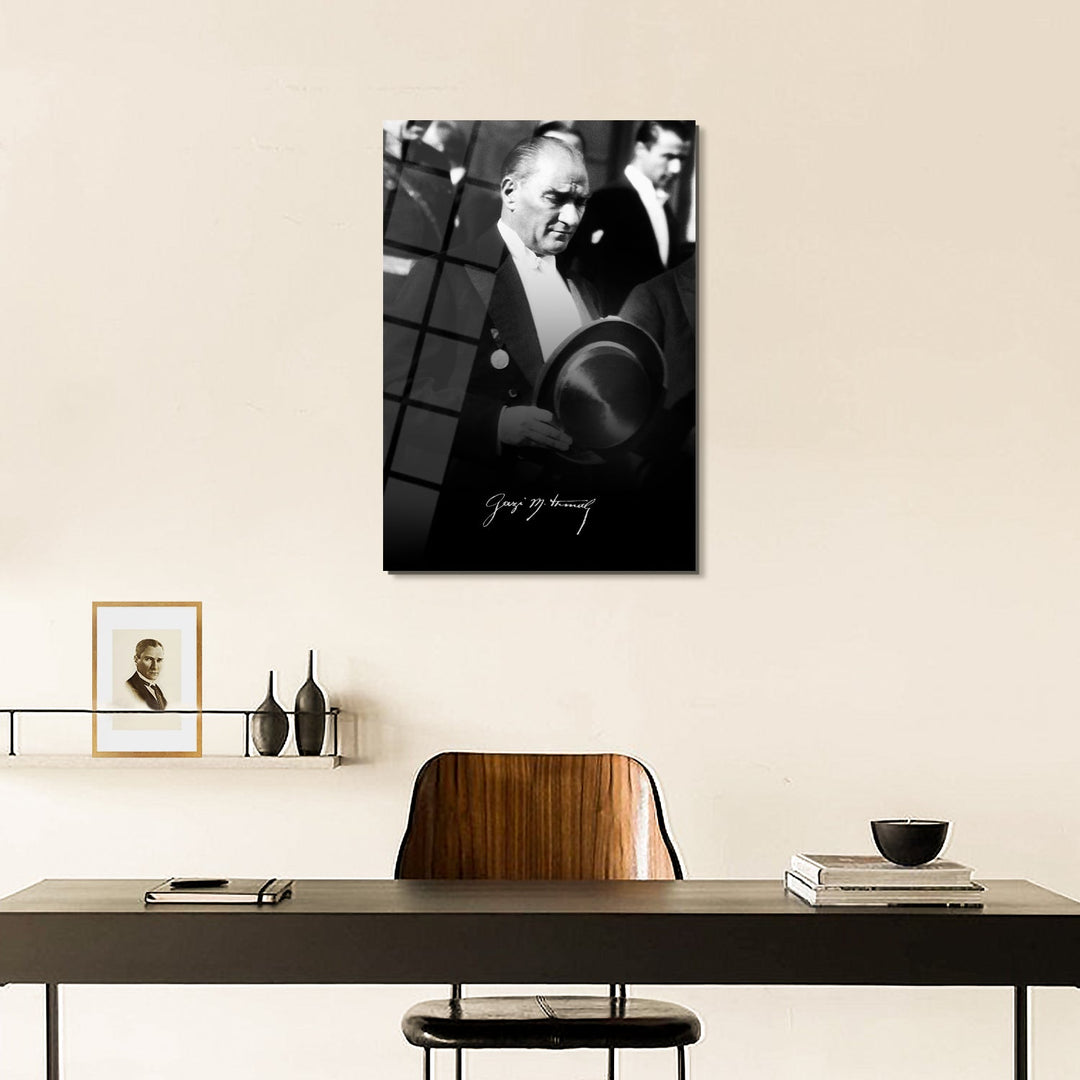 Gazi Mustafa Kemal Atatürk Cam Tablo - ATC069