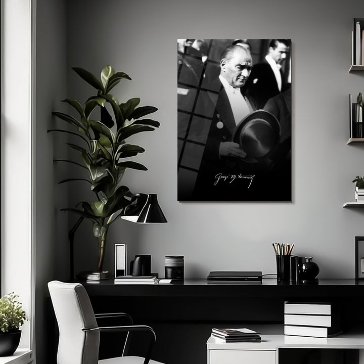 Gazi Mustafa Kemal Atatürk Cam Tablo - ATC069