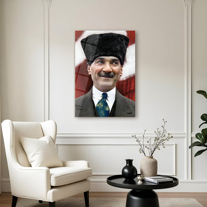 Mustafa Kemal Atatürk Cam Tablo - ATC048
