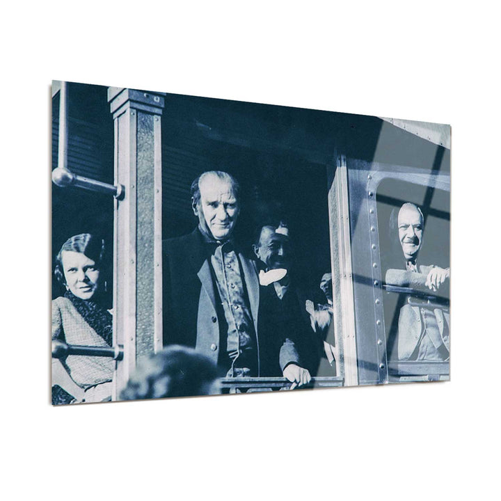 Mustafa Kemal Atatürk'ün Kayseri Gezisi Cam Tablo - ATC016