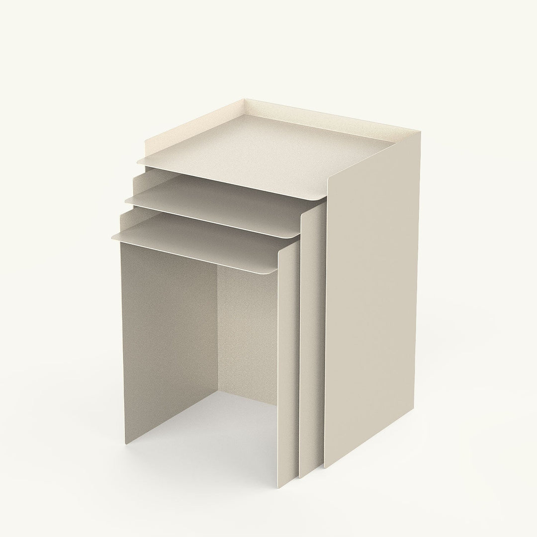 Cube Set of 3  Metal Nesting Table - APM042