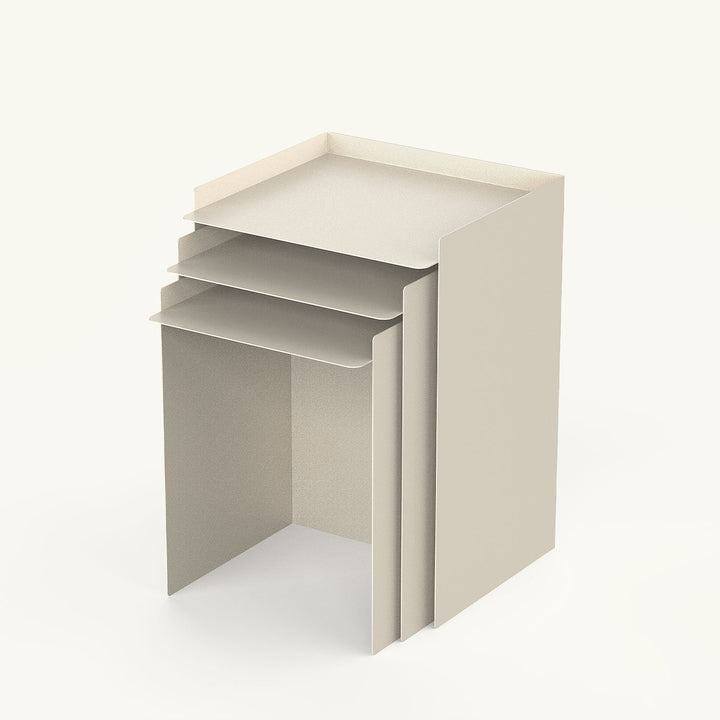 Cube Set of 3  Metal Nesting Table - APM042