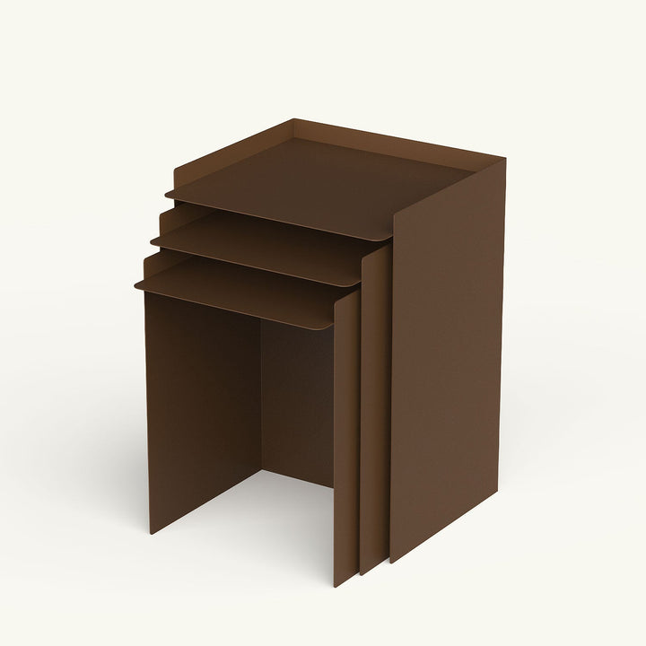 Cube Set of 3  Metal Nesting Table - APM042