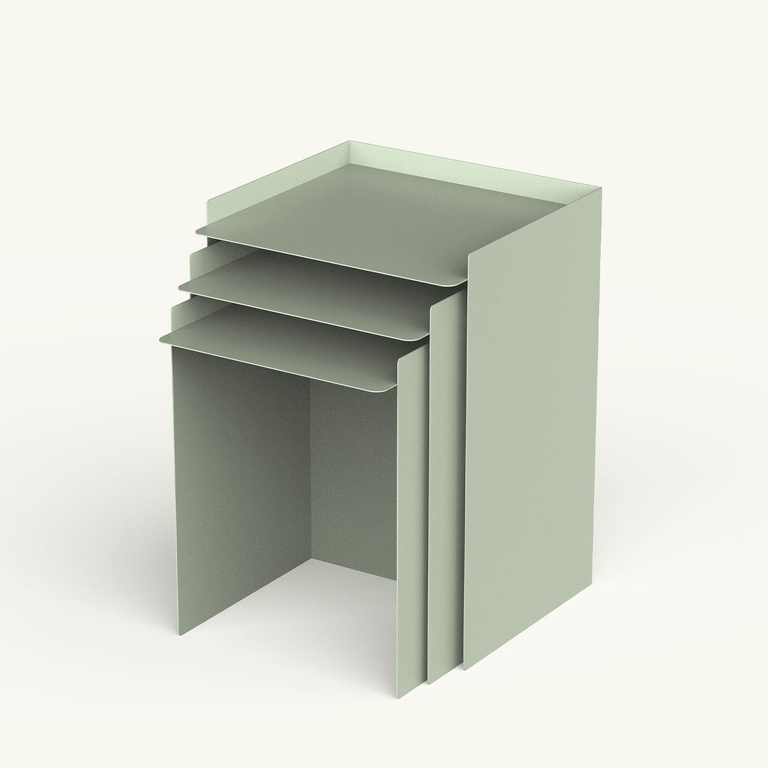 Cube Set of 3  Metal Nesting Table - APM042