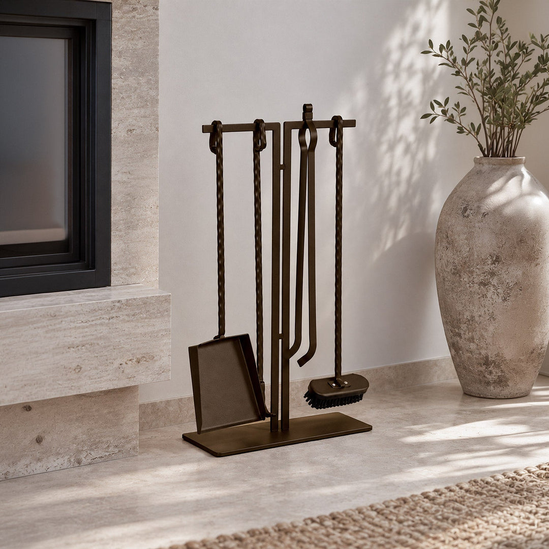 Flint Fireplace Accessory Set - APM041