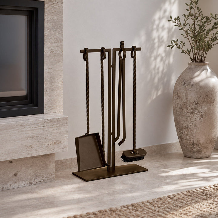 Flint Fireplace Accessory Set - APM041