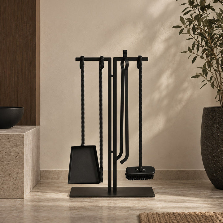 Flint Fireplace Accessory Set - APM041