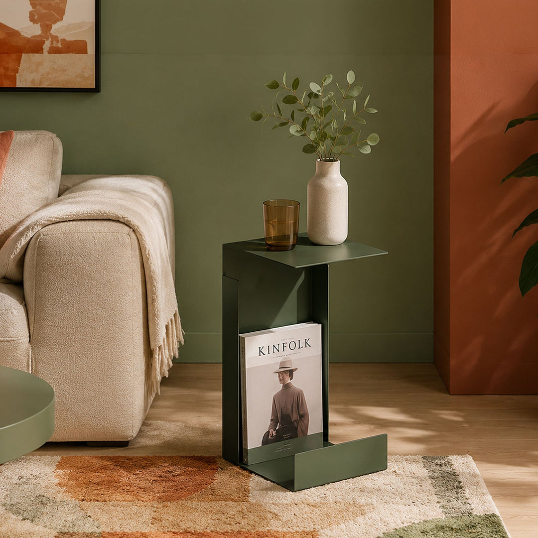 Terra Metal Side Table / Magazine Rack - APM032
