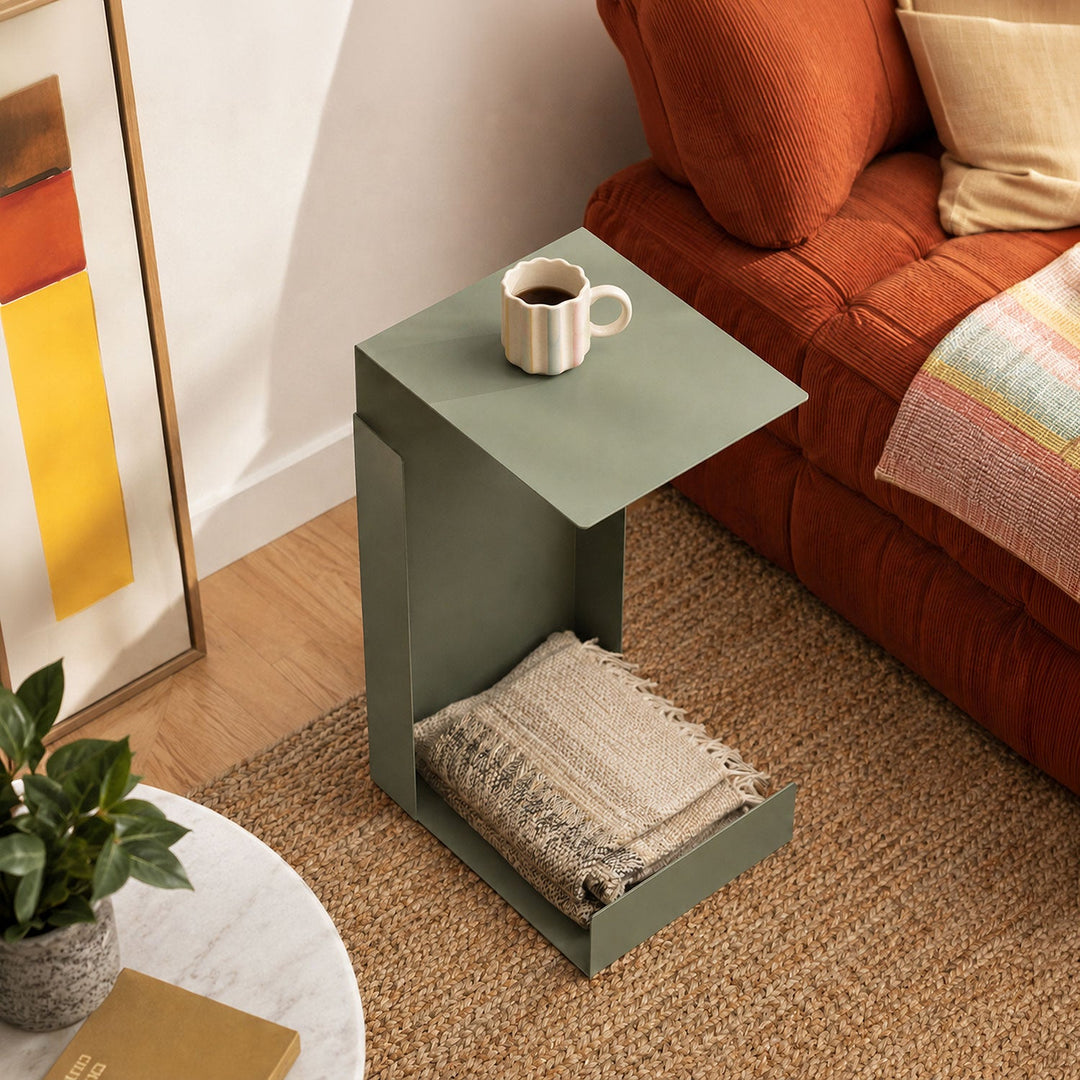 Terra Metal Side Table / Magazine Rack - APM032