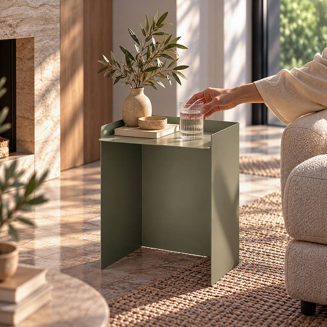 Cube Set of 3  Metal Nesting Table - APM042