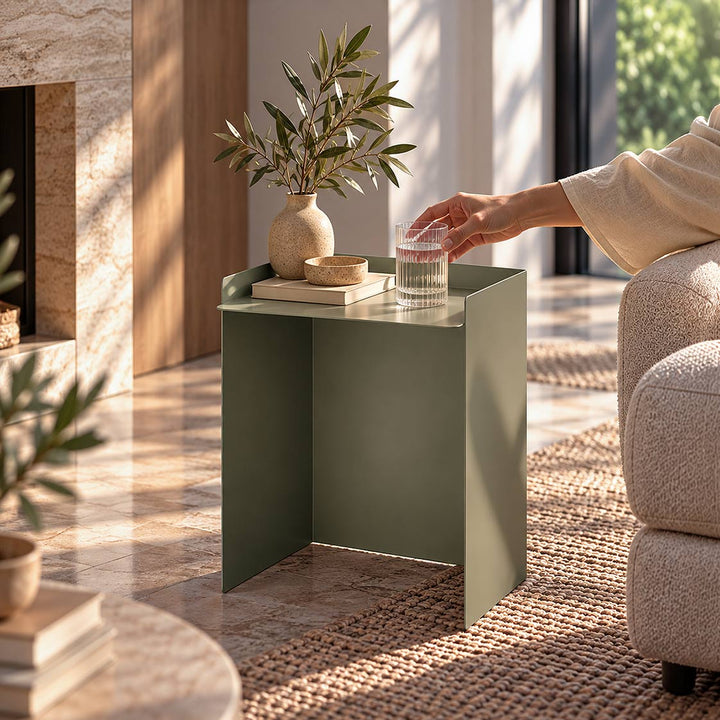 Cube Set of 3  Metal Nesting Table - APM042