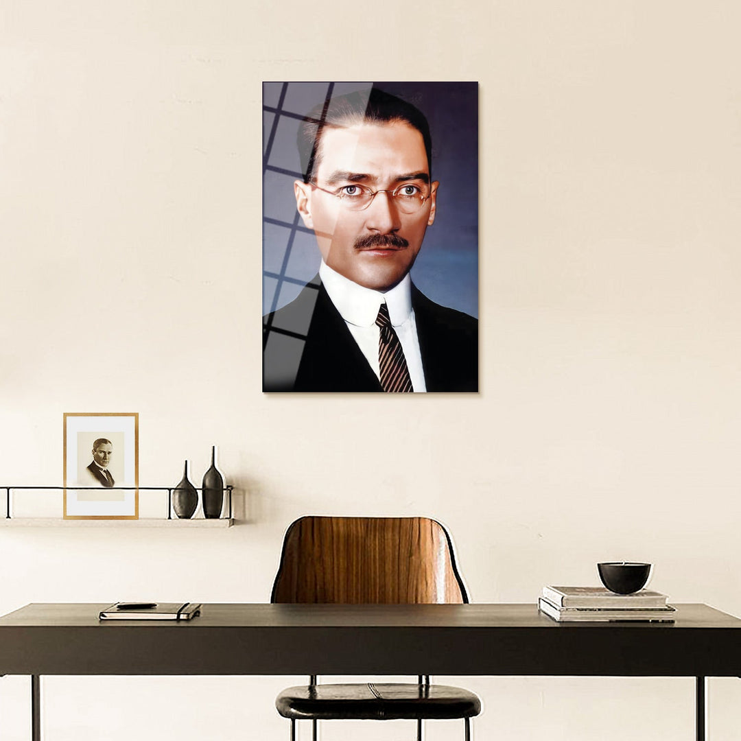 Atatürk Portre Cam Tablo - ATC033