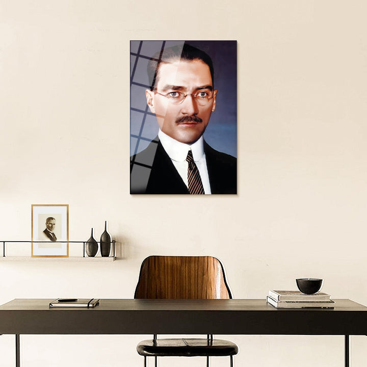 Atatürk Portre Cam Tablo - ATC033