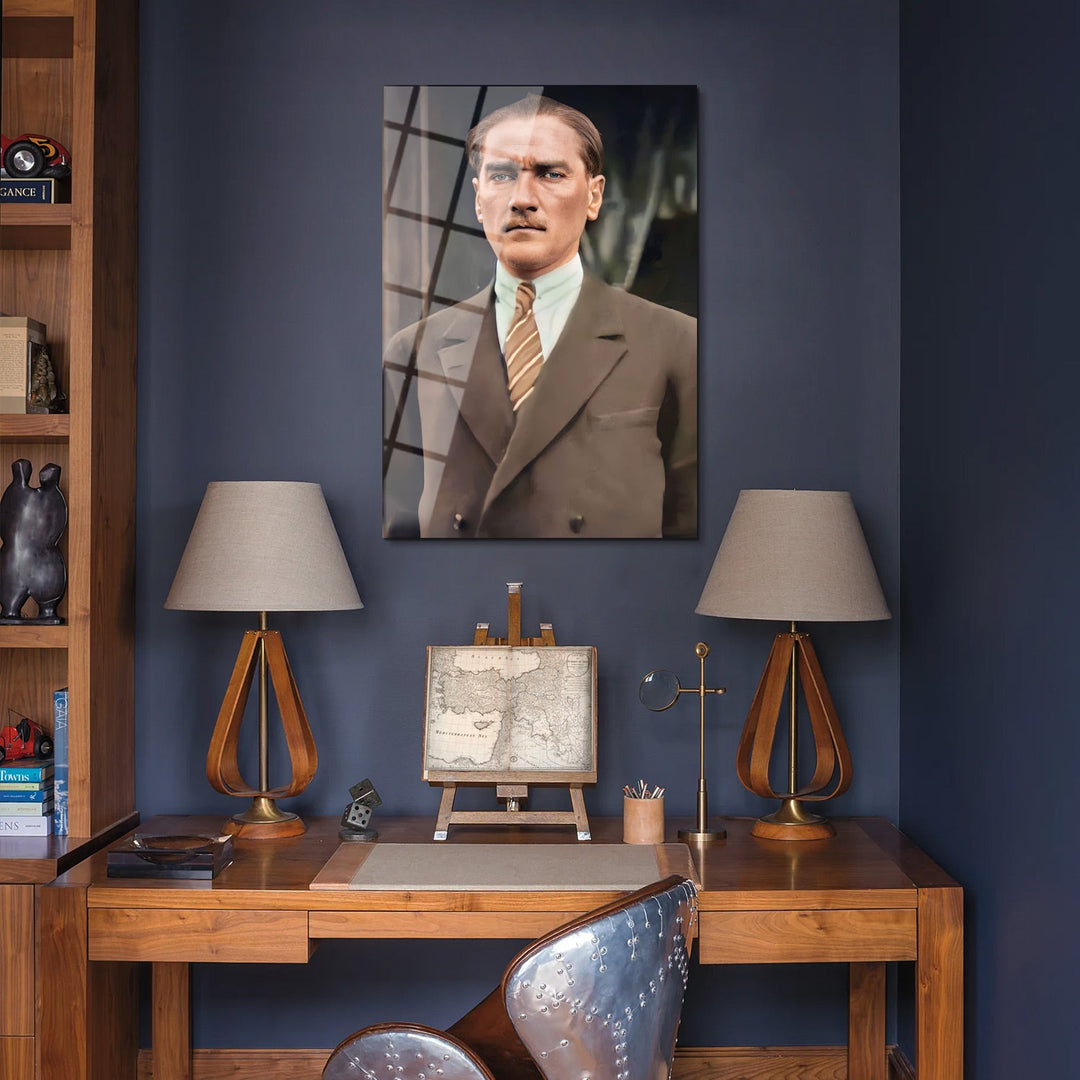 Atatürk Çankaya Köşkünde Cam Tablo - ATC039