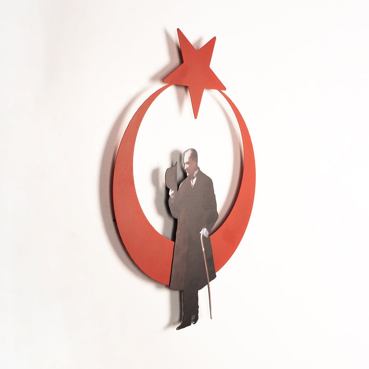 Atatürk ve Ayyıldız Metal Tablo - APT794