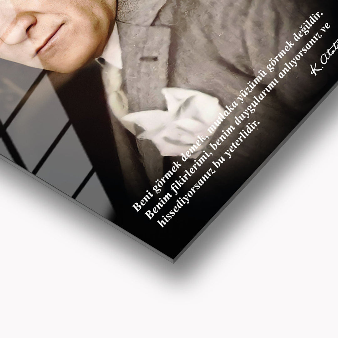 Beni Görmek Demek, Mutlaka Yüzümü Görmek Değildir Cam Tablo - ATC020