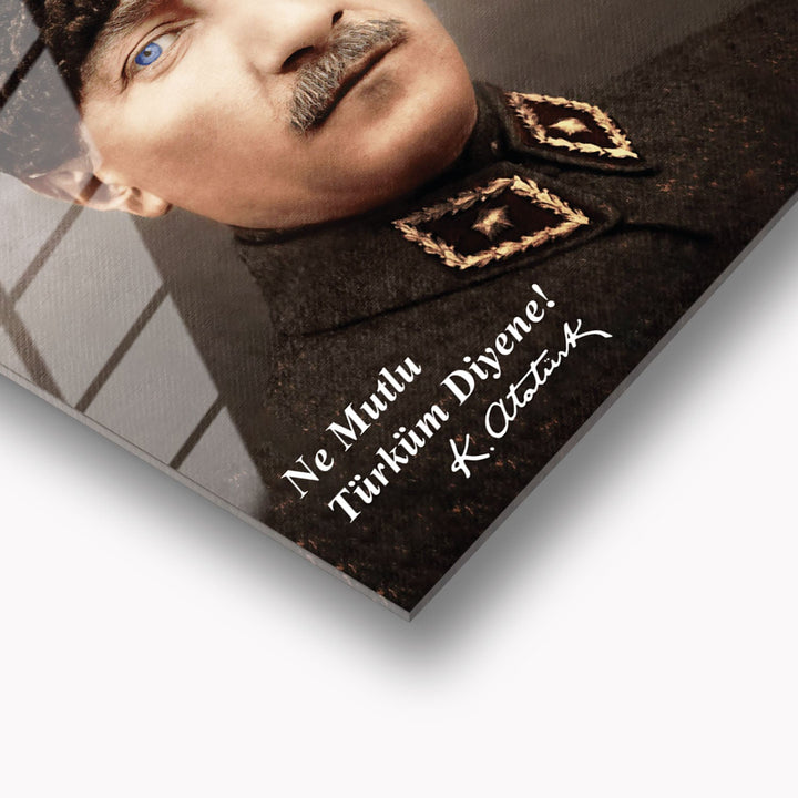 Ne Mutlu Türküm Diyene! Cam Tablo - ATC002