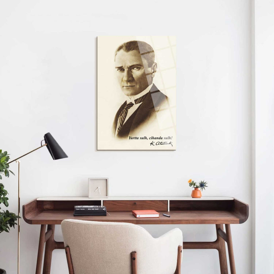 Yurtta Sulh, Cihanda Sulh Cam Tablo -  ATC057