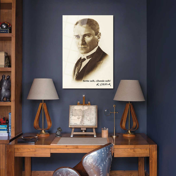 Yurtta Sulh, Cihanda Sulh Cam Tablo -  ATC057