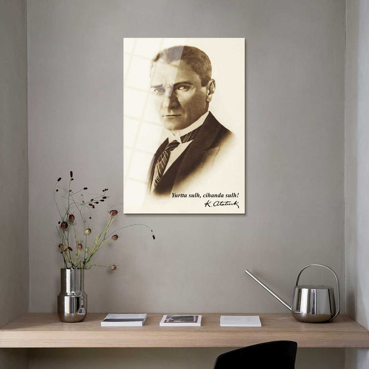 Yurtta Sulh, Cihanda Sulh Cam Tablo -  ATC057