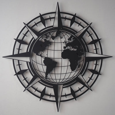 Compass and World Map