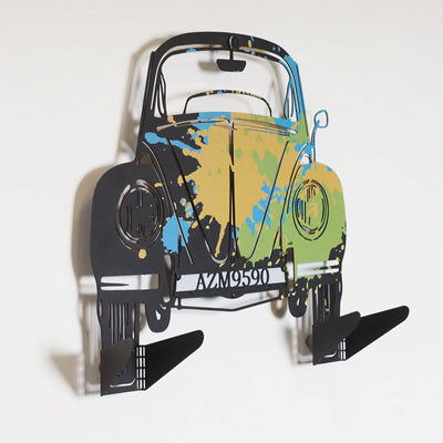 Personalized VW Beetle Car Wall Hanger