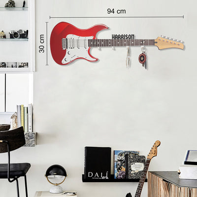 Personalized Metal Electric Guitar Wall Hanger